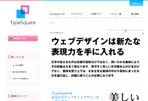 TypeSquare（和文フォント）